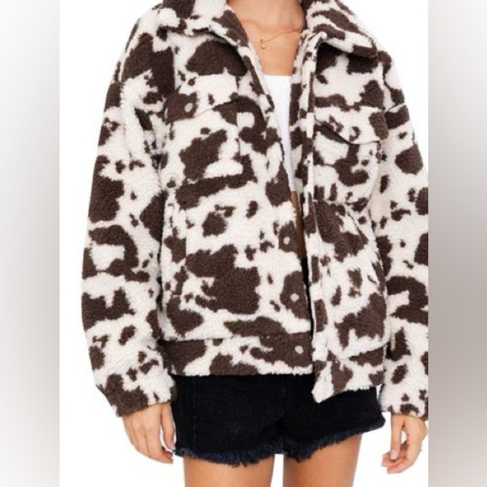 12th Tribe size S cow print jacket